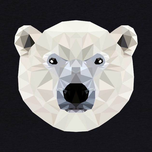 Low Poly Polar Bear by SchaubDesign